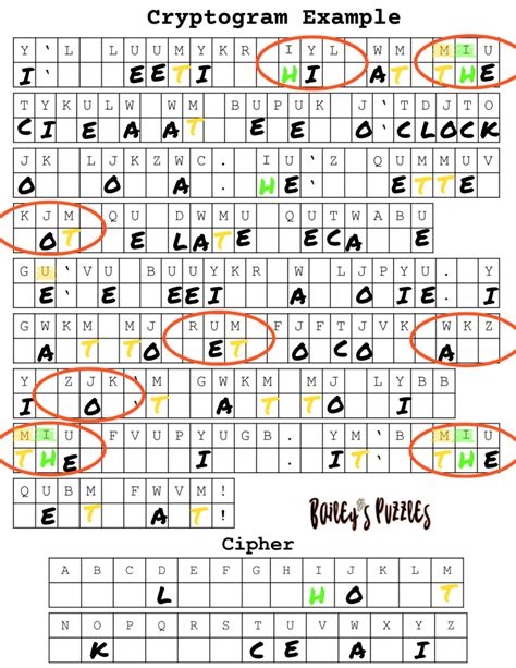 how to solve cryptogram puzzle.